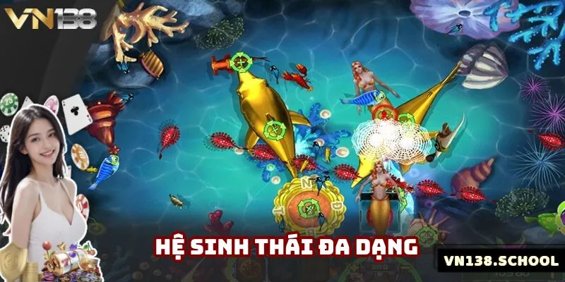 Hệ sinh thái trong game cực kỳ đa dạng và phong phú bắt mắt