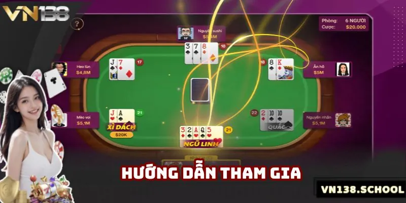 Hướng dẫn hội viên cách tham gia đánh bài trực tuyến